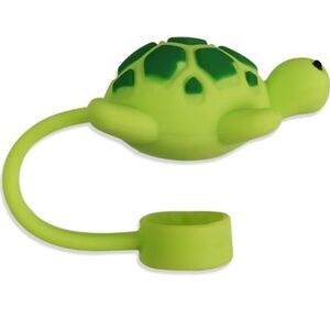 Green Turtle Straw Cap, 10mm, Cute Silicone Straw Covers Cap for Stanley Cup